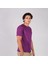 BafacoTekstil %100 Pamuklu Mor Basic T-Shirt Erkek / Kadın 5