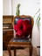 Dekoratif Bordo Renk Iç Dolgulu Kırlent Çiçek Yastık 42*42 Cm 5