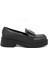 (Oc Shoes) Termo Kaymaz Taban Günlük Kadın Loafer Ayakkabı Siyah 2