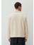 Düğmeli Beyaz Basic SWEATSHIRT0S10266-81202 5