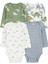 Erkek Bebek Uzun Kollu Body Set 4'lü Paket 1