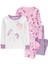 Küçük Kız Çocuk Pijama Set 4'lü Paket 1