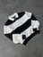 Unisex Üç Iplik Parçalı Yakalı Sweatshirt - Siyah 2