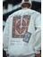 Uzun Kol Bisiklet Yaka Baskılı Sweatshirt - Beyaz 3
