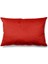 Düz Renk - Tek Renk Kırlent Kılıfı Döşemelik Süet Kumaş 50*30 Cm - Kırmızı 1