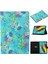 Desen Baskı Kartı Yuvaları Çevirme Deri Samsung Galaxy Tab S5E SM T720 T725 FLOWERS Tablet Kılıfı (Yurt Dışından) 1