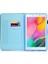Samsung Galaxy Tab A 8.0 (2019) SM T290 (WI FI) SM T295 (Lte) Desen Baskı Dikiş Hattı Pu Deri Kart Yuvaları Çevirme Standı Tablet Kılıfı (Yurt Dışından) 2