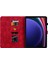 Samsung Galaxy Tab S9 tab S7 tab S8 Pu Deri Tpu Zambak Çiçeği Standı Tablet Kılıfı (Yurt Dışından) 3