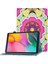 Samsung Galaxy Tab A 10.1 (2019) T510 T515 Desen Baskı Pu Deri Kart Yuvaları Elastik Bantlı Stand Çiçek Tablet Kılıfı (Yurt Dışından) 1