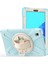 360 Derece Dönebilen Tekme Standı Pc Silikon Ultra Hibrit Tam Vücut Koruyucu Samsung Galaxy Tab A7 Lite Gök beyaz Tablet Kılıfı (Yurt Dışından) 4