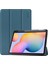 Üç Katlı Stand Pu Deri Akıllı Kalem Yuvası Samsung Galaxy Tab S6 Lite (2020) P610 P615 (2022 2024) YEŞIL Tablet Kılıfı (Yurt Dışından) 1