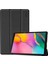 Üç Katlı Stand Pu Deri Sert Pc Arka Tam Vücut Galaxy Tab A 10.1 (2019) T510 T515 SIYAH Tablet Kılıfı (Yurt Dışından) 1