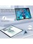 Samsung Galaxy Tab S9 Koruyucu Üç Katlı Stand Pc Tpu Pu Şeffaf Arka Tablet Kılıfı (Yurt Dışından) 5