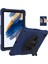 Samsung Galaxy Tab A8 10.5 (2021 2022) Silikon Pc Döner Sağlam Lacivert Tablet Kılıfı (Yurt Dışından) 1