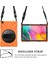 360°DÖNEBILEN Pc Silikon Combo Samsung Galaxy Tab A 10.1 (2019) Omuz Askılı SM T515 Tablet Kılıfı (Yurt Dışından) 3
