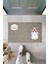 Dijital Baskı Let It Snow Kukuletalı Kedi Dekoratif Kapı Paspası K 2058 1