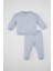 Kız Bebek 2'li Takım Bisiklet Yaka Baskılı Sweatshirt Jogger Eşofman Altı D0814A524AU 1