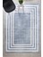 Sare By Frame Gray Yıkanabilir Kaymaz Taban 100X300 cm Salon Mutfak Halısı Yolluk Kilim 1