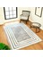 Sare By Frame Gray Yıkanabilir Kaymaz Taban 100X300 cm Salon Mutfak Halısı Yolluk Kilim 6
