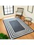 Sare By Frame Black Yıkanabilir Taban 80X150 cm Salon Mutfak Halısı Yolluk Kilim 4
