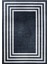 Sare By Frame Black Yıkanabilir Taban 80X150 cm Salon Mutfak Halısı Yolluk Kilim 5