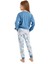 Kız Çocuk Pijama Takımı 51638 - Mavi 2