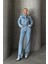 Gömlek Yaka Düğmeli Denim Tulum AÇIK MAVİ 9248 1