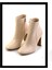 Bej Yılan Kadın Bot & Bootie K02926075007 1