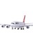 1/162 Ölçekli Qantas Airbus A380 Model Uçak 1