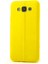 Fitcase Samsung Galaxy E5 (E500) Ultra Ince Dikişli Tpu Arka Kapak Sarı 1