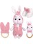 Amigurumi Tavşan Pamuk Set- Tavşan/patik/diş Kaşıyıcı/çıngırak - Anatoya 5