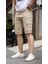 Slim Fit None Denim Yandan Cepli Esnek Kumaş Erkek Jean Kargo Şort 4