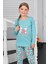 Best Frirnds Tavşan Kız Çocuk Pijama takımı - Yeşil 1