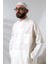 Erkek Hac ve Umre Kıyafeti Ikili Alt Üst Afgan Takım Beyaz 5