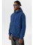 Basıc Yıkamalı Oversıze Sweatshırt Indigo 3