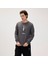 Gator Erkek Siyah Yuvarlak Yaka Sweatshirt 2
