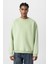 Basıc Oversıze Bisiklet Yaka Sweatshırt Mint 2