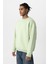 Basıc Oversıze Bisiklet Yaka Sweatshırt Mint 3