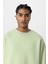 Basıc Oversıze Bisiklet Yaka Sweatshırt Mint 5