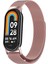 Xiaomi Smart Band 8 Ile Uyumlu Metal Tel-Örgü Işlemeli Kordon 1