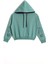 Kapüşonlu Uzun Kol Çağla Yeşil Renk Kız Çocuk Sweatshirt 1
