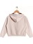 Kapüşonlu Uzun Kol Taş Renk Kız Çocuk Sweatshirt 3