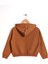 Kapüşonlu Uzun Kol Kahverengi Renk Kız Çocuk Sweatshirt 3