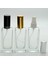20 Adet Boş Cam Parfüm Şişe, 50 Ml, Oval Dikdörtgen Model, Şeffaf, Metal Valf Ve Kapak 2