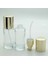 15 Adet Boş Cam Losyon Şişe, 50 Ml, Silindir Model, Şeffaf 5