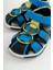 Unisex Çocuk Sax Mavi Deri Ortopedik Outdoor Çocuk Sandalet 1