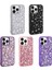 - Apple iPhone 13 Pro - Kılıf Parlak Taşlı Tasarım Linea Kapak - Pembe 3