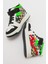 Unisex Çocuk Siyah Baskı Hakiki Deri Anatomik Sneakers Bot 5