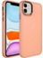- Apple iPhone 11 - Kılıf Metal Çerçeve ve Buton Tasarımlı Silikon Luna Kapak - Yavruağzı - T25085 1