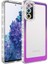 - Samsung Galaxy S20 FE - Kılıf Simli ve Renk Geçiş Tasarımlı Lens Korumalı Park Kapak - Mor-Pembe - T24480 1